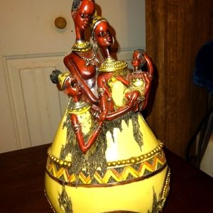 Beautiful Handcraved Wood African Sculpture